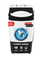 InnoQ 8.5 kg | Turbo Wash | Magic Filter | Lint Filter |Bubble Booster | 2025 Edition Washer only Black(85-WASH-WB)