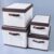UMAI Laundry Basket | Bamboo Cloth Laundry Basket | LaundryBasket for Clothes-Toys | Storage Hamper with Lid | Foldable & Durable | Set of 4 | White