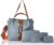 Envias Leatherette Latest Handbags For Women’S Ladies Combo Of 4 (Grey_Printstrip_Evs-120)