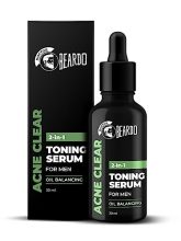 Beardo 2-In-1 Anti Acne Serum + Toner For Men, 30Ml | Face Serum For Men | Acne Serum With Aha & Niacinamide | Reduces Pores & Acne Scars For Smooth Skin