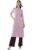 Soch Women Purple Rayon Printed Kurta(Purple_S)