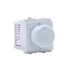 Wipro Northwest Venia Fan Regulator 5+1 Position Step Type 360, White (Pack Of 6)