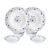 Larah by Borosil Helena Opalware Dinner Set, 6 -Piece, White