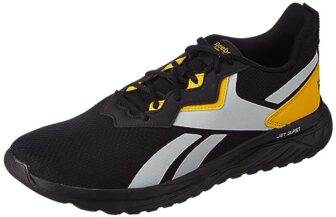 Reebok Mens ENERGEN M Black/LGH Solid Grey/Team Yellow Sneaker – 6 UK (IQ7080)