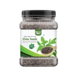 Marwarbites Premium Chia Seeds 1Kg | Raw Unroasted & Cleaned | Natural Plant-Based Superfood Seed For Eating | Ideal For Smoothies Baking & Cooking