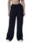 Hubberholme Women’s Cotton Blend Regular Fit Wide Legs Track Pants (Navy Blue, 30)