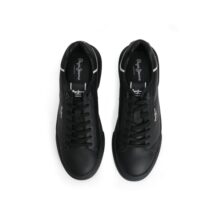 Pepe Jeans Men’s Eaton Basic Lightweight Factory Black Cupsole Sneakers, 7