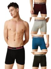 Lux Champion Men’S Interlock Trunk | 100% Super Combed Cotton | Breathable, Light & Comfortable Lux Underwear | Pack Of 5 (Color May Vary)-80Cm Assorted