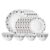 Larah by Borosil Universe Opalware Dinner Set, 18 Pieces, White