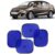 KINGSWAY Car Window Curtain Sticky Sun Shades Compatible with Maruti Suzuki Ciaz, (Year 2014-2017), Universal Fit Sunshades for Side Window, Rear Window, Blue Color, 4 Pieces