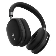 Zebronics Silencio 200T Wireless Headphones, Hybrid ANC 48dB, Upto 100Hrs Playback, 40mm Drivers, Dual Mic ENC, BT v6.0, Gaming Mode, Dual Pairing, Touch Controls, App Support, AUX, Black