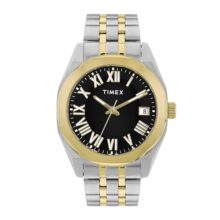 TIMEX Analog Watch for Men with Black Dial & Multicolor Stainless Steel Bracelet Band – Water Resistant Men’s Wrist Watches -TWEG296SMU04
