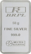 Bangalore Refinery Brpl 50 Gram Silver Bar S 999 50 g Silver Bar