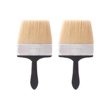 Spartan 150Mm Wall Paint Brush | Nylon/Polyster Material | Blend Double Thickness, Triple Boiled Bristles Paint Brush With Long Bristles (Set Of 2, Black)