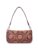 Zouk Jodhpur Damask Motif Printed Women’S Jute Handcrafted Vegan Leather Brown Mini Shoulder Bag