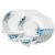Larah by Borosil Pansy Fluted Series Opalware Dinner Set | 19 Pieces for Family of 6 | Microwave & Dishwasher Safe | Bone-Ash Free | Crockery Set for Dining & Gifting | Plates & Bowls | White