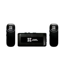 Xtreme Acoustics XAWL603 Wireless UHF Dual Channel Lavalier Microphone with 3.5mm Camera and Mobile Cable for Singing, Audio Video Recording, YouTube