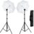 Viblitz® Studio Home 33 Sungun Kit Umbrella Stand Setup Heavy Bracket Umbrella Adapter B-Bracket And Stand Double Set