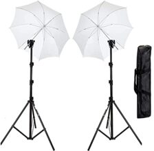 Viblitz® Studio Home 33 Sungun Kit Umbrella Stand Setup Heavy Bracket Umbrella Adapter B-Bracket And Stand Double Set