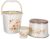 Nayasa Square Ring DLX Plastic Set of 3 (Bucket 18 L+Mug 1.5 L + Stool) Bathroom Utility Combo with Bucket, Bath Mug and Plastic Stool for Home, Bathroom and Daily Use, Cream