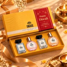 Engage Luxury Perfume Diwali Gift Set for Men & Women 80ml (20ml x 4) | Couple Gift | 4 Premium EDP Fragrances | Wedding, Anniversary, Gift | Unisex | Dermat-Tested | No Paraben
