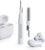 Inefable Cleaning Pen for Airpods, 4-in-1 Soft Brush Cleaning kit for Earpods, Multifunctional Bluetooth Earbuds Cleaning Pen for AirPods Pro,Electronics Cleaner Tools Kit – (Pack of 1, White)