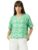 Marks & Spencer Pure Linen Plain Round Neck Blouse Medium Green