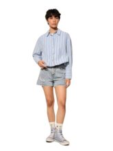 ONLY Women’s Regular Fit Blue Shirt