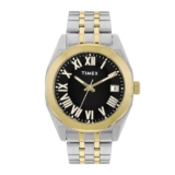 TIMEX Analog Watch for Men with Black Dial & Multicolor Stainless Steel Bracelet Band – Water Resistant Men’s Wrist Watches -TWEG296SMU04