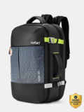SAFARI Seek Expandable Unisex with Suitcase compartment 45 L Large Laptop Backpack(Grey)