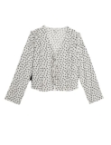 Marks & Spencer Printed Tie Front Ruffle Blouse