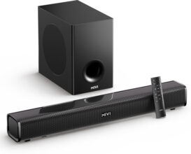 Mivi Fort H160 Soundbar, 160 Watts, 2.1 Channel, Multi-Input and EQ Modes, BT v5.1 160 W Bluetooth Soundbar(Black, 5.1 Channel)