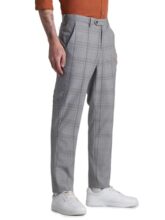 Jack & Jones Mens Grey Mid Mid Rise Trouser
