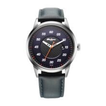 Titan Octane Quartz Analog With Date Black Dial Dark Blue Leather Strap Watch For Men – Nt1806Sl14