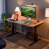 Spacewood Study Table | 3 Year Warranty | Coral|Study Desk with Book Shelf, Office Table, Study Table for Adults, Table with 4 Shelves and 3 Shutter Storage | Engineered Wood | Drift Wood WP
