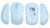Acer Flow Silent Wireless Mouse | Bluetooth & 2.4GHz Dual Mode | 3-Level 1600 DPI | 500mAh Rechargeable Battery | Up to 1 Month Usage | Type-C Charging | 10m Range | Ambidextrous Design | Blue