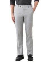 Arrow Men’S Tailored Fit Checked Trousers Beige