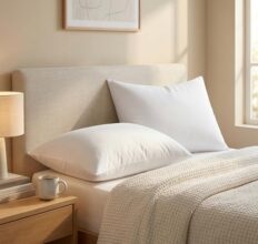 Bsb Home Decorative Throw Pillows For Sofa & Bed, Soft & Fluffy Plush Microfibre Filled Pillows For Couch, Bedroom & Living Room – White, Pack Of 2, 16 X 24 Inches (40 X 60 Cm)