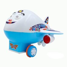 ToyBharat Jumbo Plane Friction Power Toy in Multicolour with Realistic Design for Kids Aged 1-6 Years. Safe, Non-Toxic, Battery-Free, Ideal for Indoor and Outdoor Play.