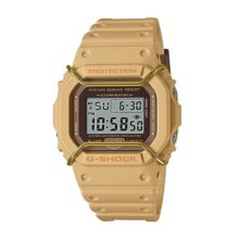 Casio Men Leather G-Shock Grey Dial Digital Dw-5600Pt-5Dr (G1334), Band Color-Brown