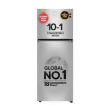 Haier 328 L 2 Star Frost Free Triple Inverter Double Door Refrigerator, 360° Magic Cooling Uniform Freshness & Spacious Fresh Zone (HEF-332TSA-P, Nickle Steel, 10 In 1 Convertible Modes, 2026 Model)