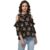 Harpa Round Neck Printed Top (GR5258B-BLACK)