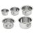 Kuber Industries Set Of 5 Stainless Steel Tope Set (800Ml, 1L, 1.4L, 1.9L And 2.4L) I Gas Stove And Induction Compatible I Triply Tope I Heavy Duty Gauge