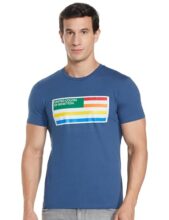 United Colors of Benetton Men’s Regular Fit T-Shirt (24P3P99J4215I_Multicolor
