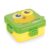 Attro Festive Super Birdy Lunch Box 2 Layer Plastic Lunch Box Comes With 1 Detachable Tray, 1 Small Container & 1 Spoon Ideal For Kids Bpa Free 1590Ml+70Ml- Green