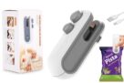 UCRAVO Mini Sealer USB C Rechargeable Sealer 2 In 1 Sealer Heat Seal With Cutter And Magnet Mini Resealer Machine For Plastic Snack Kitchen supplies