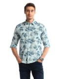 U.S. Polo ASSN. Mens Printed Full Sleeve Shirts (UDSHTO1266_Navy_M)