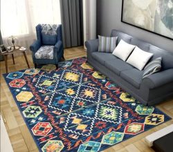 Status Contract Rugs For Living Room|(Size) Printed Carpet For Living Room Decor|Anti Skid Backing Home Essentials|Aesthetic Vintage Decor Carpet For Bedroom | Boho Rugs For Living Room (Vintage 407)