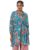 BIBA Women Printed Straight Mix and Match Regular Fit Top Shirt (Rajniwas19577_Teal_36)