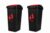 Cello Plastic Garbage Swing-Lid Dustbin 48 Ltr, (RED/RED) COMBO